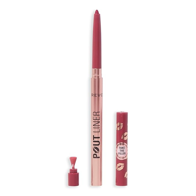 Revolution Beauty, Pout Bomb Plumping Lip Liner, Long Lasting Lip Shaper with Hyaluronic Acid & Vitamin E, Vegan & Cruelty-Free (Jelly Berry Mauve, 0.2gm)