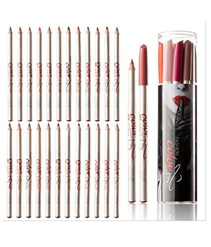 Lip Liner Pencil Set for Women and Girls - Soft Waterproof Smooth Lipliner Pencil, Long Lasting Matte Pigments in 12 Colors, Lip Liner Set