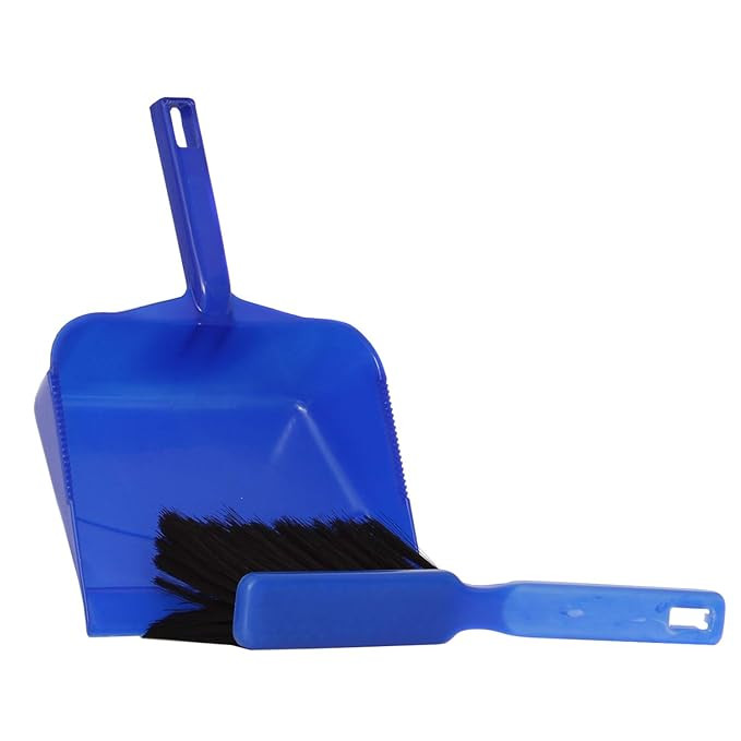 Marc Cleaning Products Dust Pan with Brush for Home, Office, and Kitchen, Ideal for Easy Cleaning (Colour May Vary, Standard Size)