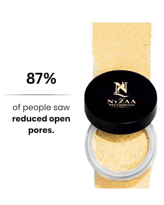 NYZAA HD Banana Powder (Loose Setting Powder for Baking and Crease-Free Smooth Base)