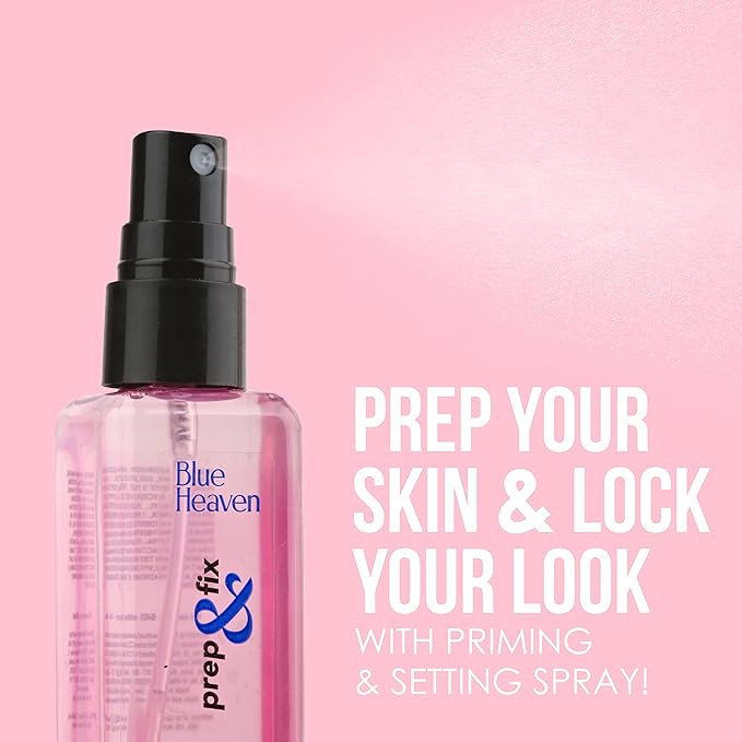 Blue Heaven Prep & Fix 2 in 1 Primer + Makeup Fixer | Infused With Aloe Vera and Vitamin-E | Setting spray & Primer for Face Makeup 60ml