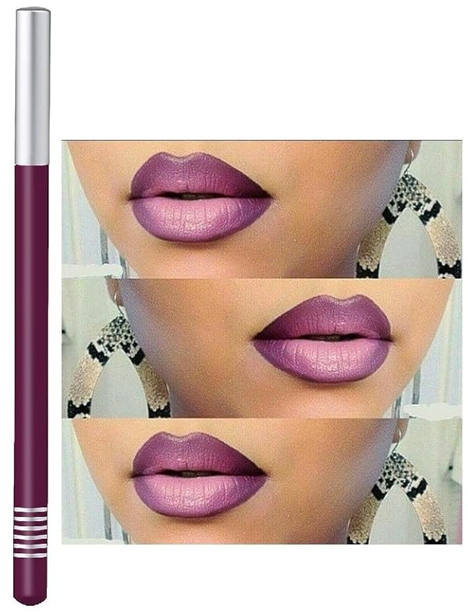 Generic Professional Matte Finish Purple Lip Liner for Women