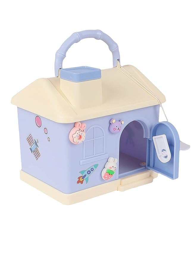 Home Piggy Bank -Money Saving Coin Bank, Plastic Piggy Bank for Kids, Birthday Return for Boys & Girls, Money Bank, Coin Box for Kids, Multicolor