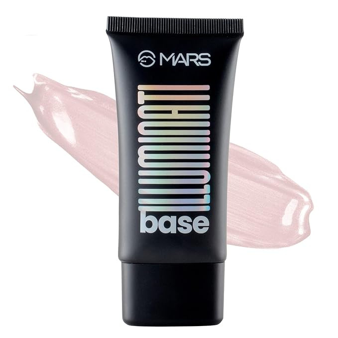 MARS Illuminati Base Dewy Primer with Highlighter | Glowy Dewy Primer for Face Makeup | Natural Finish (45ml) (PINK)