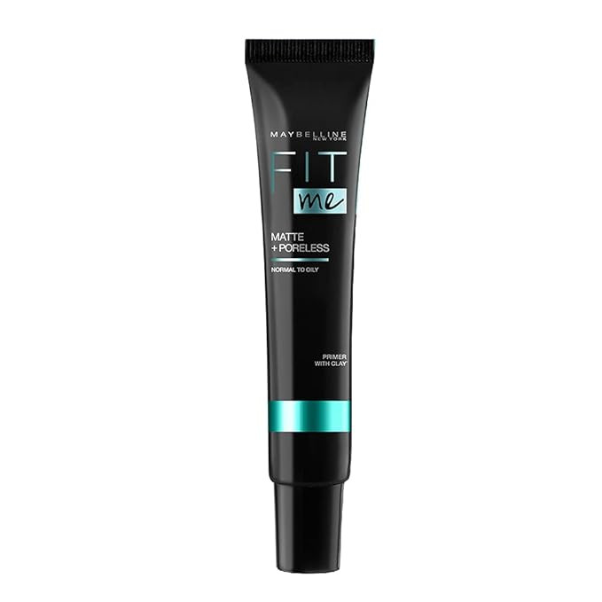 Maybelline New York Primer, Oils Absorbing, Moisturises and Smooths Skin, Long-lasting, Fit Me Matte + Poreless Finish, 30ml