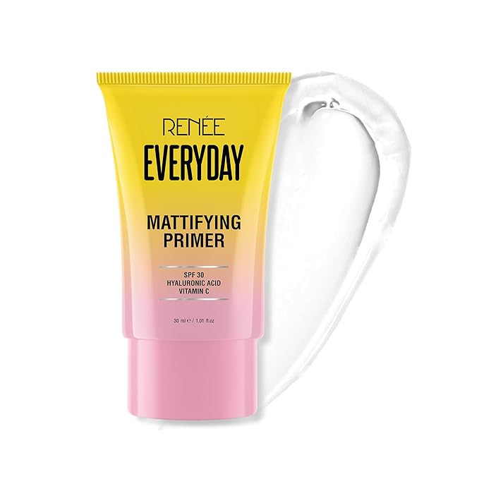 RENEE Everyday Primer, Blurs Fine Lines, Wrinkles & Pores, Smoothen Skin Texture, Lightweight & Non-Sticky, Long Lasting Formula with Matte Finish, Cruelty-Free Skincare Infused Makeup, 30 Ml