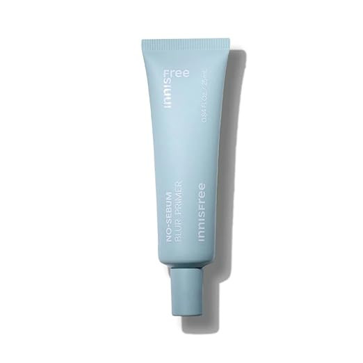 Innisfree No-Sebum Blur Primer 25ml Long Lasting Smooth Pore Coverage, Oil Control, Matte Finish, Pore Minimizing, Korean Makeup for Flawless Skin, Lightweight & Non-Greasy Formula